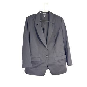 Express Women’s XL Black Blazer – Longline, Stretch, Lined